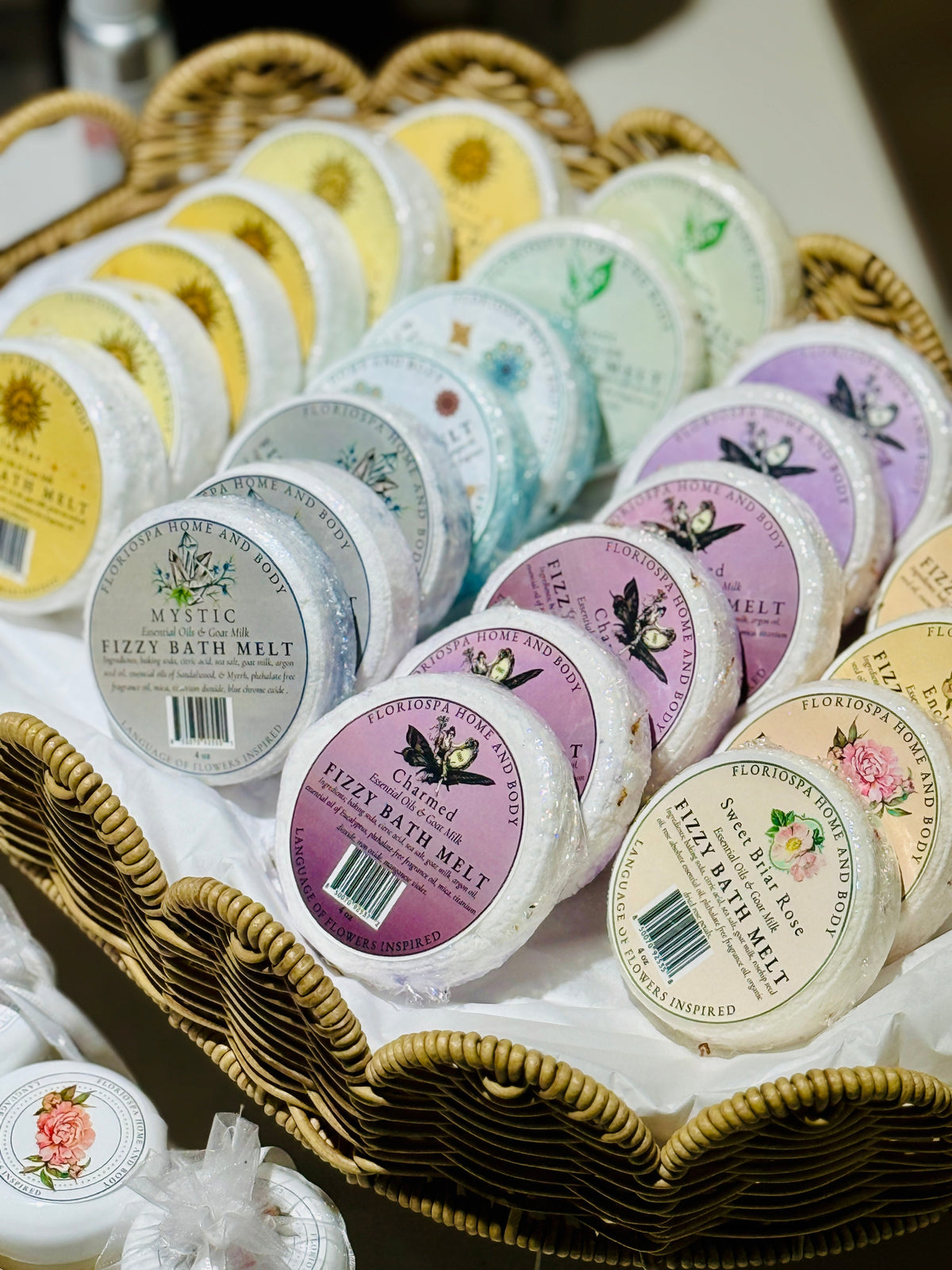 Goat Milk & Essential Oils Fizzy Bath Melts