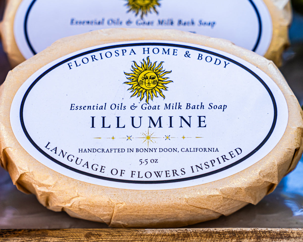 Illumine Essential Oils & Goat Milk Bath Soap