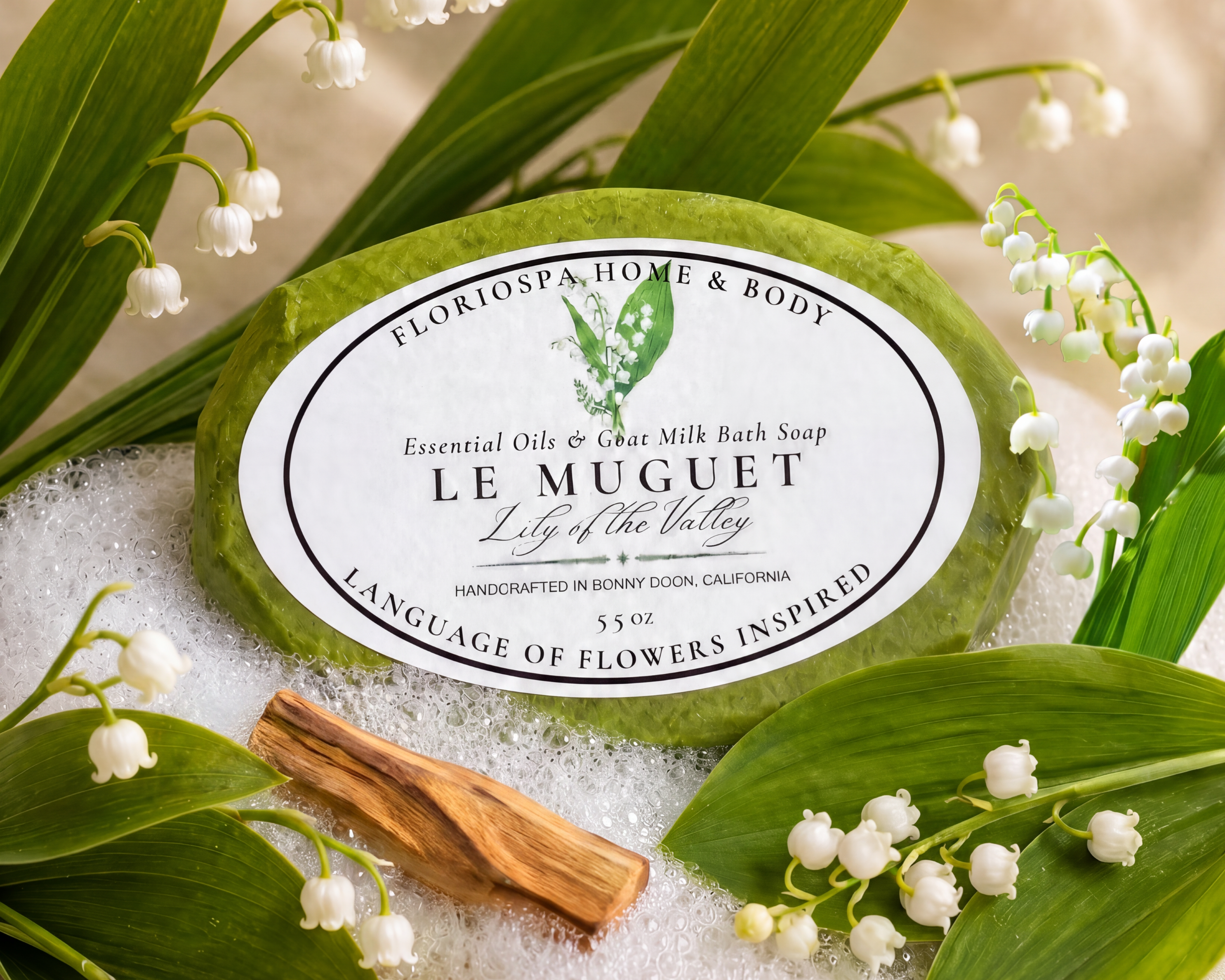 Le Muguet Essential Oils & Goat Milk Bath Soap