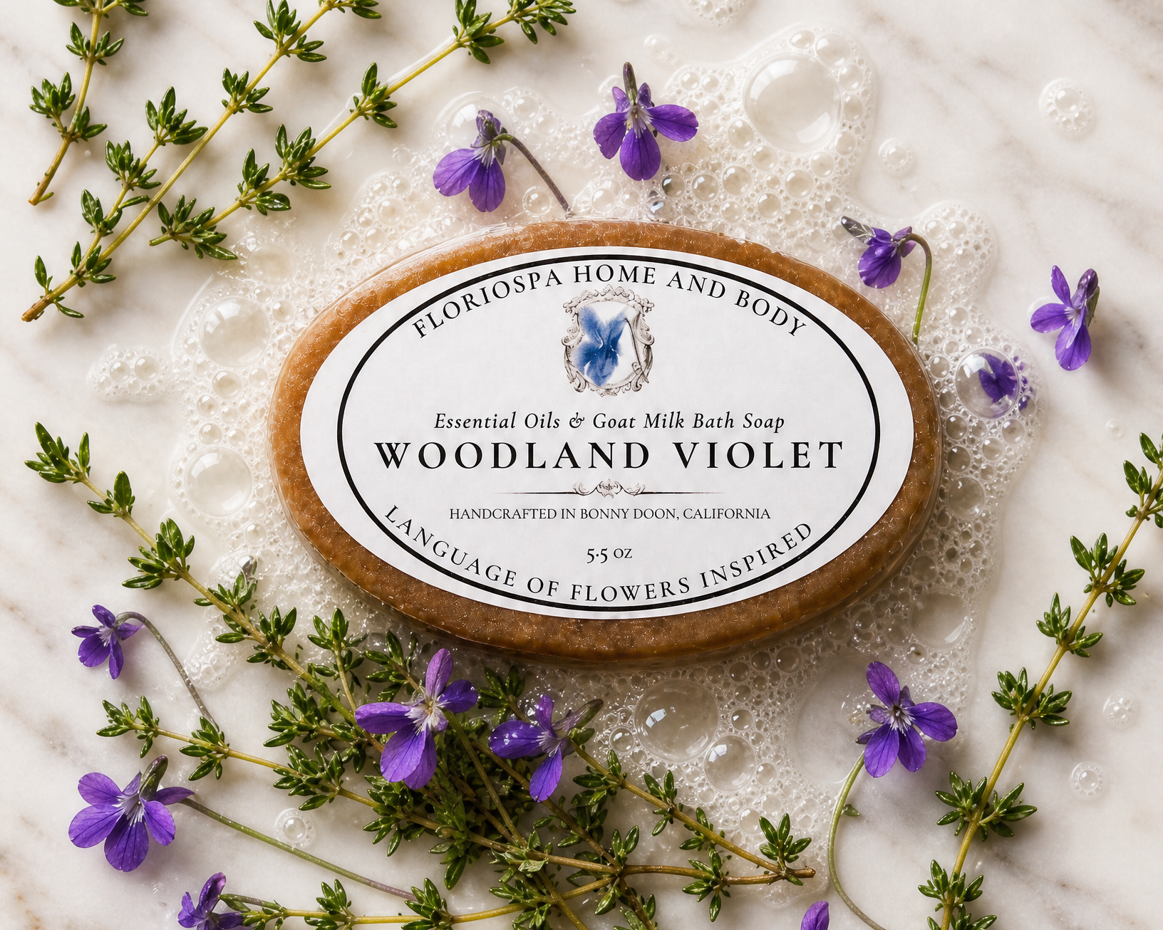 Woodland Violet Essential Oils & Goat Milk Bath Soap